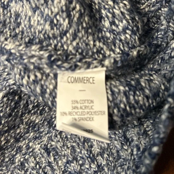 Commerce Men’s Sweater Navy Blue Size XL NWT - Picture 4 of 4